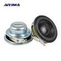 AIYIMA 2Pcs 40MM Mini Audio Portable Speakers 16 Core 4 Ohm 5W Full Range Speaker Rubber Side NdFeB