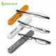 SOOLALA Mini Folding Reading Glasses w/ Pen Clip Case Presbyopic Glasses Golden Magnifier Eyewear