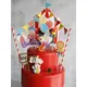 Baby Children's Happy Birthday Cake Topper Costume Circus Clown Elephant Party Dessert Card Dolls