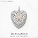 Pendant Love Heart Locket Fashion Glam 925 Sterling Silver Jewelry Europe Style Accessories Soul