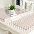 Waterproof PVC Tablecloth Table cloth Transparent Table Cover Mat Kitchen Pattern Oil cloth Glass