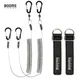 Booms Fishing T02RB1 Fishing Rod Tether Boat Kayak Paddle 2M Heavy Duty Elasticity Lanyard for