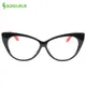 SOOLALA Cat Eye Reading Glasses Women Lightweight Presbyopic Reading Glasses +0.5 0.75 1.0 1.25 1.5