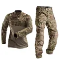 HAN WILD Tactical Combat Shirt Long Sleeves Outdoor Military Uniform Army Clothing Multicam Shirts