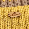 Wooden labels Square wooden label knit labels personalized labels engraving labels Oval wooden