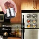 Magnetic Spice Jar Stainless Steel Seasoning Pot Set Household Condiment Bottle Storage Tank Rack