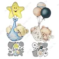 Cute Animals New Arrival Cute Bear And Star Baby Metal Cutting Dies for Making Scrapbooking Album