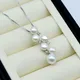 Ladies Pendant Necklace Natural Freshwater Pearl Silver Pendant Multiple Pearl Pendant Silver