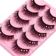 5 pairs Stage catwalk eyelash color flash drill performance Bushy three drill of fake eyelashes