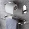 Adhesive Toilet Paper Holder Wall Mount For Bathroom Kitchen Silver Gold Black Towel Storage Stand
