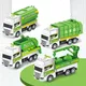 4Pcs Kids Toy Car Inertia Sanitation Truck Models Pull Back Military Engineering Vehicle Fire Engine