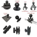 1 or 1.5 inch Rubber Ball Mount to Aluminum Motorcycle Round Square Mounting Base for Gopro Camera