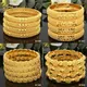 Luxury Dubai 24K Gold Color Bangles For Women Indian African Bracelets Charm Wedding Ethiopian