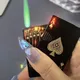 Metal Playing Cards Jet Lighter Torch Turbo Butane Gas Lighter Creative Windproof Outdoor Lighter