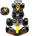 Burago 1:24 Driver's Helmet Style 2022 Red Bull RB18 #1Max Verstappen #11Sergio Perez Alloy Model