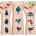 Random 1pcs DC Anime Figure Batman Superman Superhero Tattoo Sticker Decoration Waterproof Durable
