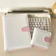 Sharkbang A5 Mini PU Magnetic Collect Book Full Set With 20 Sheets Refill Bags White And Pink Binder