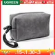 UGREEN Organizer Bag Leather Storage Case for Wired Headphones Earphone USB Cable Cell Phones