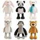 Stuffed Plush Animals Toys Soft Dolls Rabbit Dog Bear Wolf Model Children Gift Kawaii Baby Kids