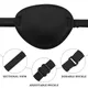 1 Pc Pirate Eye Patch Soft Comfortable Black Color Simple Durable Eye Pad Single Eye Patch For Men