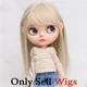 9-10 inch Blyth Wig Long Light Blonde Straight Hair 0809