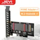 JEYI PCIe to NVMe Adapter With Aluminum SSD Heatsink Cooler 64Gbps M.2 ssd Gen4 PCIe 4.0 X4 X8 X16
