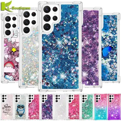 S21 S22 S23 Case on For Funda Samsung Galaxy S21 S22 S23 Ultra S 22 S 23 Plus S 21 FE Case Quicksand