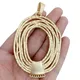 1 x Large Open Boho Bohemia Irregular Connector Matt Gold Color Charms Pendants for Necklace Jewelry