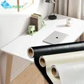 Self-Adhesive Wood Wallpaper White PVC Waterproof Decorative Film Kitchen Cabinet Bedroom Wardrobe