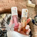 Korean Kawaii Lip gloss Honey Peach Lip Oil Long Lasting Non-sticky Moisturizes Vitamin E Lip Tint