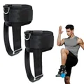 1Pair Dumbbell Ankle Strap Adjustable Ankle Weights for Glute Leg Workouts Cable Machine Attachments