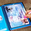 Disney Frozen Puzzle Painting Graffiti Book Cartoon Anime Spiderman Mickey Cars Sofia Princess DIY