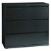 HIRSH 17646 42" W 3 Drawer Lateral File Cabinet, Charcoal, Letter