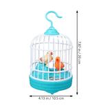 1Pc Mini Voice-controlled Induction Plaything Simulation Small Birdcage Toy