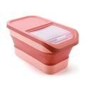 Dog Food Storage Container with Lid Sealed Pet Food Storage Plastic Bucket Foldable Rice Airtight Picnic Storage Bin for Grain Cereal Dog Food Cat Food Coffee Flour