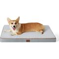 Bedsure Medium Dog Beds for Medium Dogs - Orthopedic Dog Beds with Removable Washable Cover Egg Crate Foam Pet Bed Mat Suitable for Dogs Up to 35lbs Light Grey 30.0 L x 20.0 W x 3.0 Th Light Grey