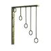 European Wrought Iron Fashion Step Clothing Rack Clothing Store Wall Metal Display Frame Retro Wall Hanger Hook(Bronze)