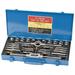 1/8-27 to 3/4-16 Tap 1/4-20 to 3/4-16 Die NPT UNC UNF Tap and Die Set Bright Finish Carbon Steel Carbon Steel Taps Plug Taps Adjustable 1-1/2 Hex Size 41 Piece Set with Metal Case
