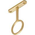 Sturdy Steel Center Closet Rod Support Bracket for standard 1-5/16 Diameter Closet Rods (3 Matt Gold)