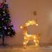 RKSTN Lighted Christmas Deer Glittering Deer with Strip Lights for Outdoor Patio Decoration Artificial Pre-lit Christmas Decorative Deer LED Lights Lightning Deals of Today on Clearance