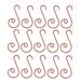 Etereauty 100 Pcs Christmas Wreath Hooks Red Multifunctional S Shaped Steel Hangers for Decoration Christmas Tree