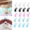 50PCS Clothes Hanger Connector Hooks 5-Colors Hanger Extender Clips Cascading Hanger Hooks Plastic Magic Hanger Hooks for Hangers Space Saving and Clothes Closet Organizer (Color Mixing-50pcs)