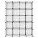 HiMiss Diy 20-cube Storage Rack Multifunctional Unit Modular Organizer Wire Mesh Storage Shelves Bookshelf