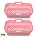 Silicone air fryer liners 2Pcs Rectangular Air Fryer Accessories Air fryer silicone liners Reusable air fryer accessories Air fryer liners silicone