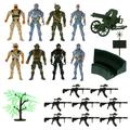 19pcs/1 Set Soldier Model Simulation Soldier Toy Soldier Model Soldier Toy