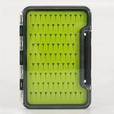 Portable Fishing Tackle Box Tackle Trays Transparent Fishing Tackle Storage Organizer Boxes with Insert Function Green Small Striped