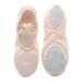 1 Pair of Lightweight Dancing Shoes Lace-free Yoga Shoes Sole Gym Shoes Ballet Shoes for Kids Adults Size 27