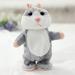 Lovely Talking Plush Hamster Toy Can Change Voice Record Sounds Nod Head or Walk Early Education for Baby Different Size for Choice