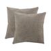 Pillow Cases 2Pcs Pillow Cases Spring Summer Cushion Covers for Living Room Balcony Garden 40 X 40Cm Flax I