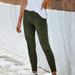 HUPOM Cropped Pants Women Cargo Pants Compression High Waist Rise Full Slim Bootcut Army Green 5XL